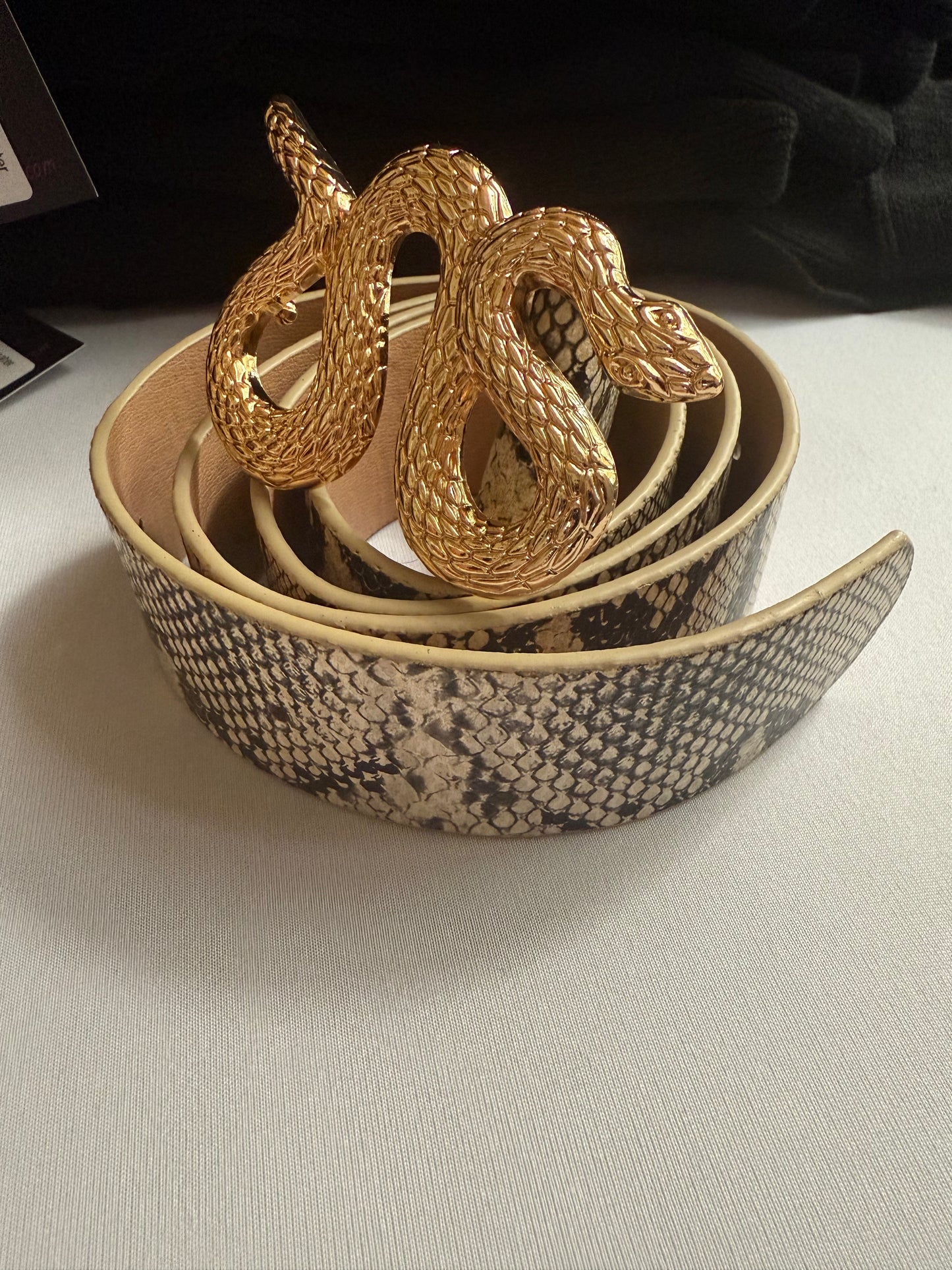 Golden Snake Belt