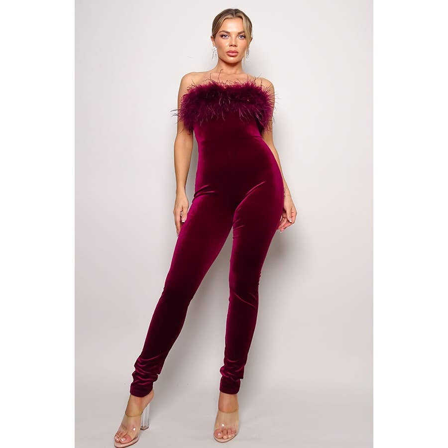 FEATHER AWAY JUMPSUIT