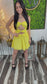 Sunshine Knot Sheer Mini Dress