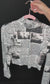 Newspaper Print Non-Sheer Long Sleeve Top