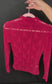 Burgundy Sheer Lace Long Sleeve Top